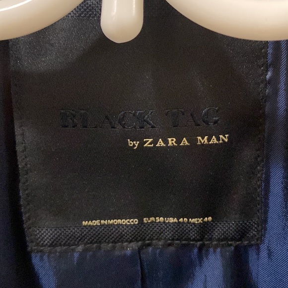 Black Tag by Zara Man black suit - Picture 2 of 6